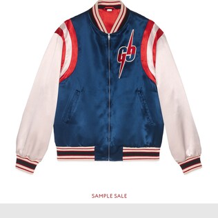 Bomberjacke aus Azetat mit GG Blade