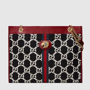 Rajah GG tweed large tote