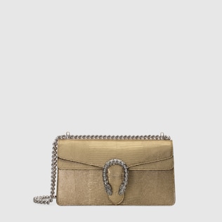 Kleine Dionysus Tasche aus Metallic-Leder