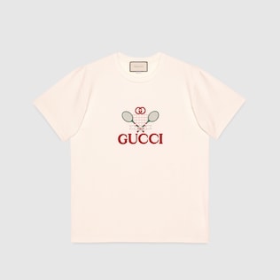 T-shirt oversize avec Gucci Tennis