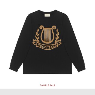 Oversize T-shirt with lyre patch
