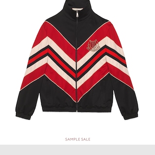 Oversize jacket with lyre patch