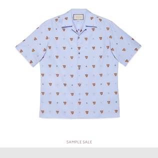 Tiger head and symbols fil coupé shirt