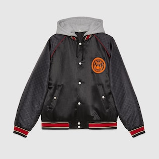 Blouson aviateur avec empiècement lyre