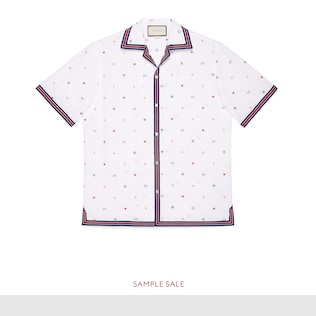 Symbols fil coupé bowling shirt