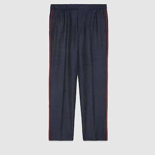 Fine dots wool trousers