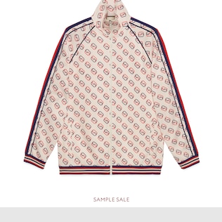 Chaqueta extragrande de punto estampada