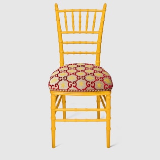 Chiavari chair with GG jacquard