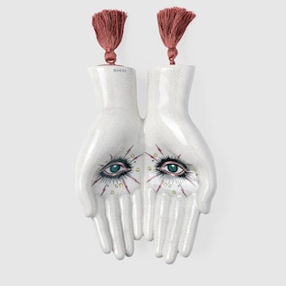 Schmuckablage in Handform mit Stern-Augen