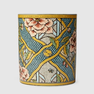 Mehen XXL-Kerze mit Blumen-Print