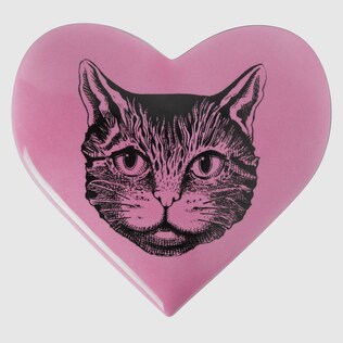 Porcelain box with Mystic Cat print
