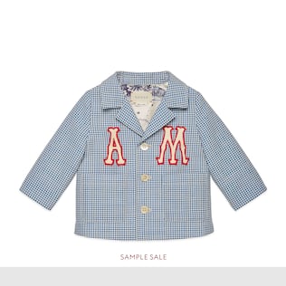 Baby wool jacket with patches