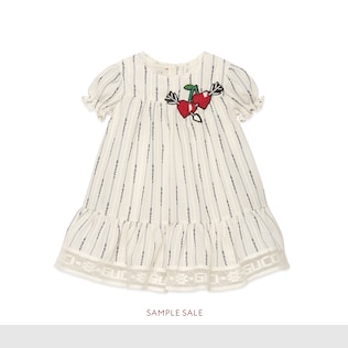 Babykleid mit Gucci Jacquard-Streifen
