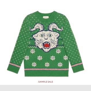 Children's jumper with horned feline