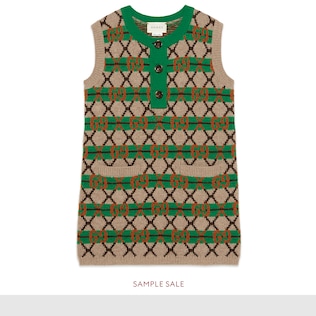 Robe enfant en laine GG