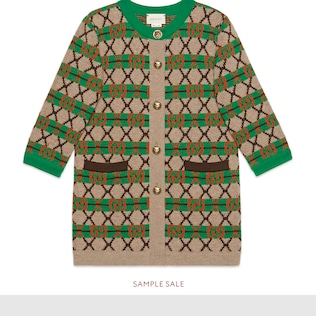 Children's GG wool coat