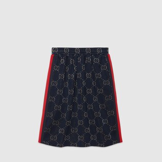 Children's GG lamé skirt