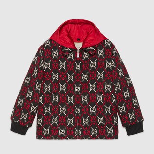 Children's GG diamond bomber jacket