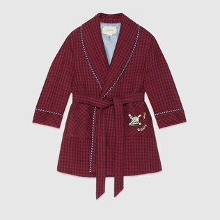 Manteau pour enfant en lin brodé