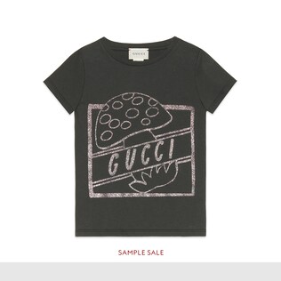 儿童 Gucci 蘑菇印花 T 恤