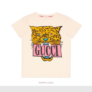 Children's T-shirt with Gucci Tiger print