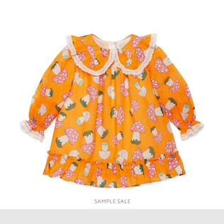 Robe bébé à imprimé fleur et champignons