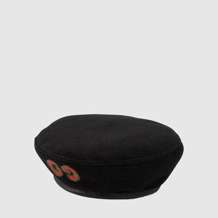 Children's wool beret with GG
