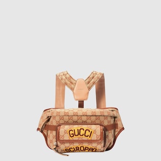 Children's GG belt bag with patches