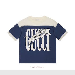 T-shirt enfant avec tigre et Gucci