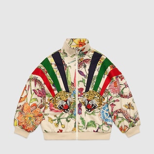 〔チルドレンズ〕フローラ プリント ジップアップ スウェットシャツ