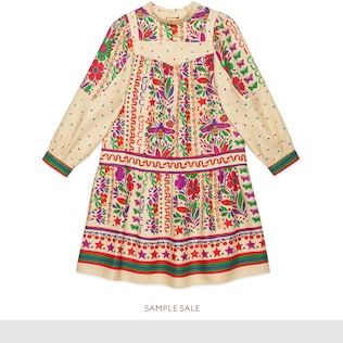 Robe enfant en viscose imprimé