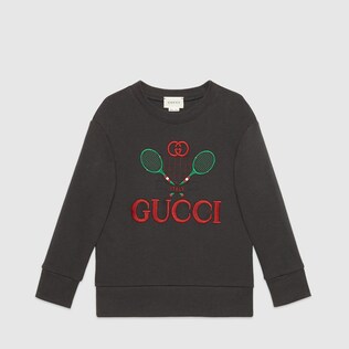 Sudadera infantil con Gucci Tennis