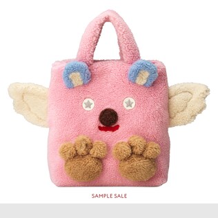 Children's faux fur bear tote