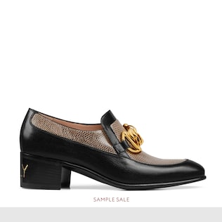 Damen-Loafer mit Eidechsenleder