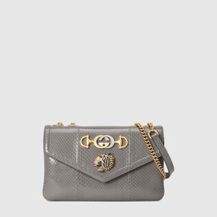 Mittelgroße Rajah Schultertasche aus Leder