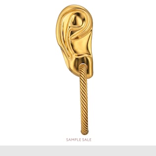 Accessoire d’oreille droite en métal avec anneau