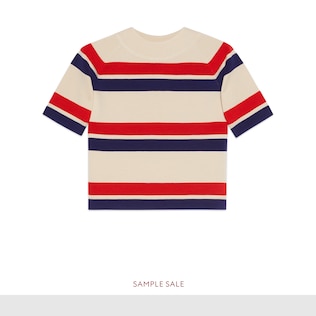 Striped wool top