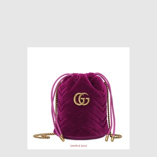 Mini borsa a secchiello GG Marmont