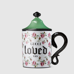 Tazza con decoro rose