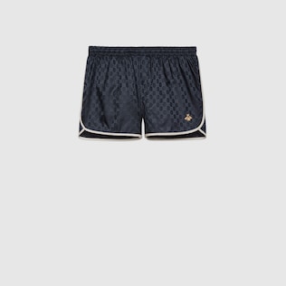 GG nylon swim short with bee