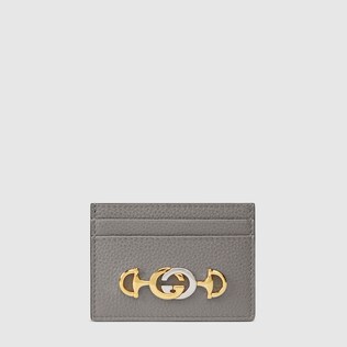 Tarjetero Gucci Zumi de piel granulada