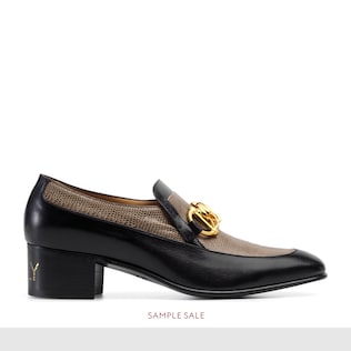 Herren-Loafer aus Leder mit Horsebit-Kette