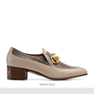 Herren-Loafer aus Leder mit Horsebit-Kette