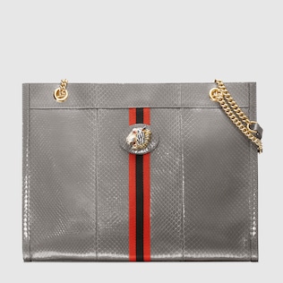 Rajah snakeskin large tote