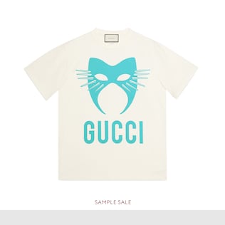 T-shirt Gucci Manifesto oversize uniquement en ligne