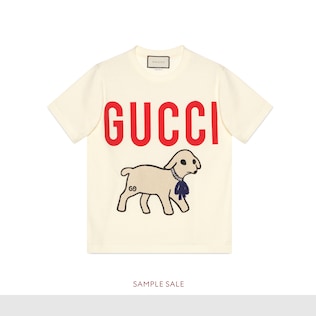 T-shirt with Gucci lamb