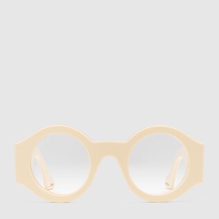 Round acetate glasses
