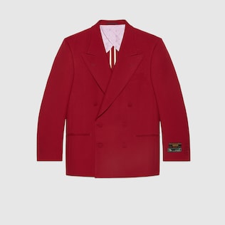 Drill jacket with sartorial labels