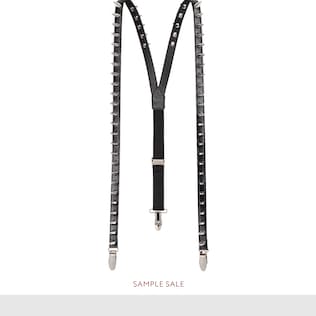 Leather braces with spikes