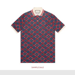 Oversize printed polo